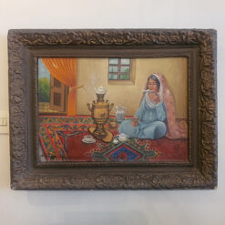 تابلو رنگ و روغن بانوی روستایی به ابعاد 70 در 50 سانتیمتر امضاء دار