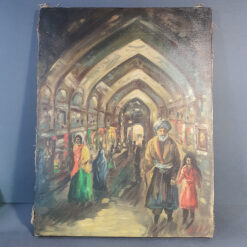 تابلو زیبای دور نمای بازار به ابعاد 40 در 30 سانتیمتر