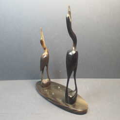 مجسمه درنا از چوب آبنوس