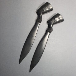 جفت پاکت بازکن با سر دیس فرعون از جنس چوب آبنوس عینا مطابق تصاویر