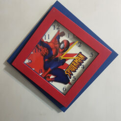 ساعت دیواری چهارگوش طرح Spider Man