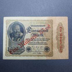 یک عدد اسکناس یک میلیون مارک آلمان به سال  1922